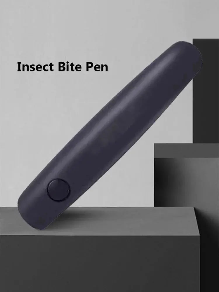 Para picazón, picadura, insecto, mosquito, bolígrafo portátil, negro, alivia los niños adultos, antipicazón físico, palo para dejar de picazón, antipruriginoso MedSurgery Store For Digital Health