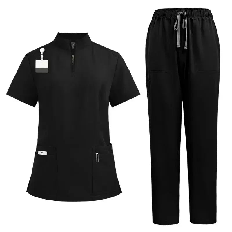 Uniformes quirúrgicos para médico y enfermera, conjunto exfoliante para mujer, Ropa de Trabajo para salón de belleza, bata clínica, pantalones superiores, traje túnica de enfermería para Spa CJdropshipping