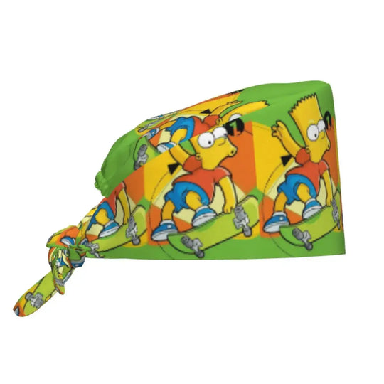 Personalizado The Simpsons Cartoon personal médico Scrubs Hat hombres mujeres médico enfermería gorro quirúrgico Scrub Caps MedSurgery Store For Digital Health