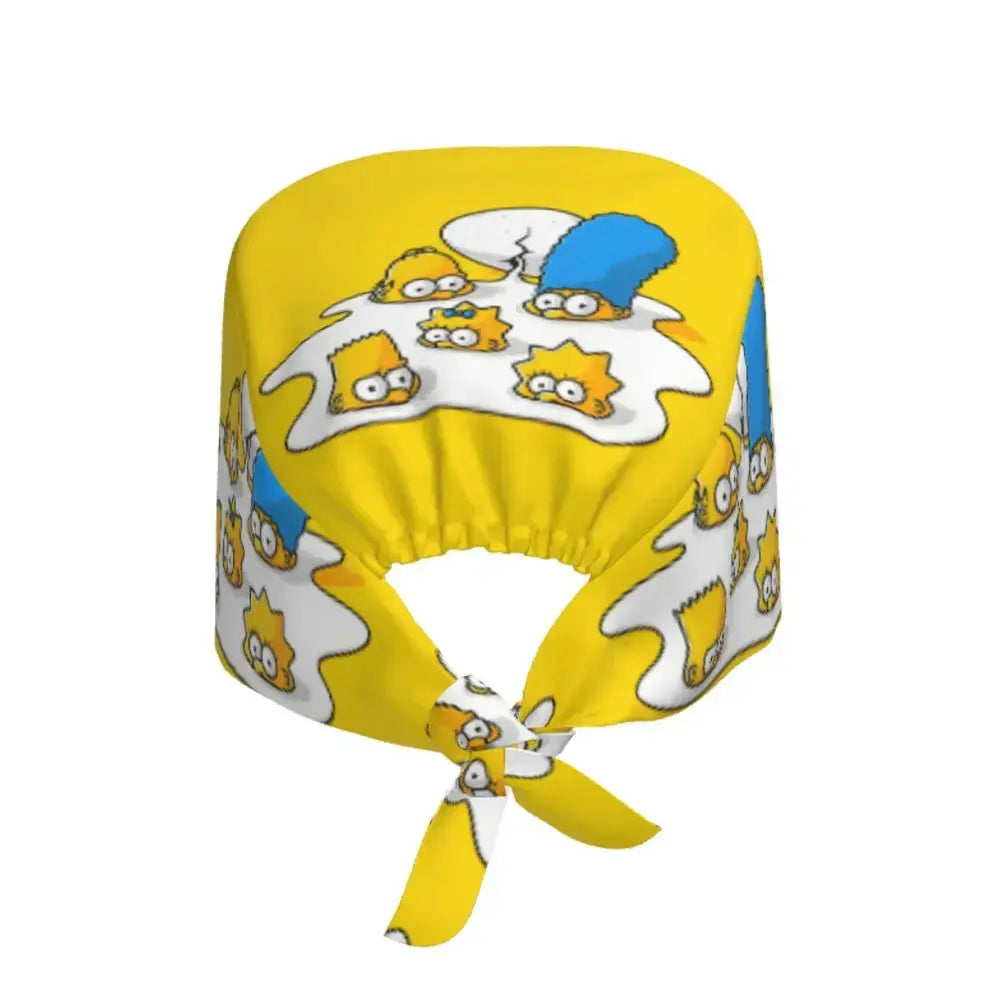 Personalizado The Simpsons Cartoon personal médico Scrubs Hat hombres mujeres médico enfermería gorro quirúrgico Scrub Caps MedSurgery Store For Digital Health