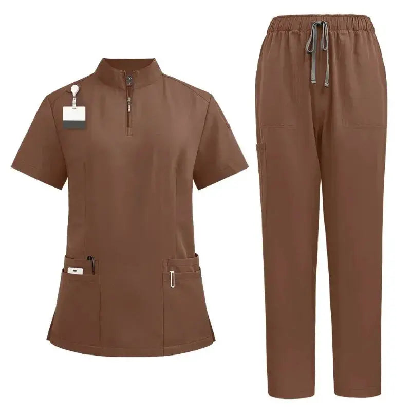 Uniformes quirúrgicos para médico y enfermera, conjunto exfoliante para mujer, Ropa de Trabajo para salón de belleza, bata clínica, pantalones superiores, traje túnica de enfermería para Spa CJdropshipping
