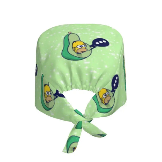 Personalizado The Simpsons Cartoon personal médico Scrubs Hat hombres mujeres médico enfermería gorro quirúrgico Scrub Caps MedSurgery Store For Digital Health