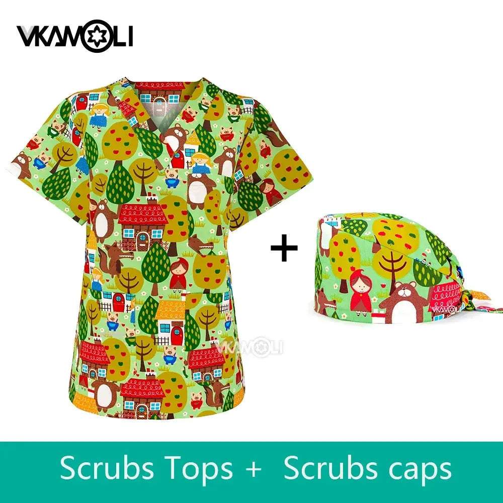 Uniforme de Spa para clínica de mascotas, ropa de trabajo para mujer, traje médico, tops exfoliantes, camisa exfoliante CJdropshipping