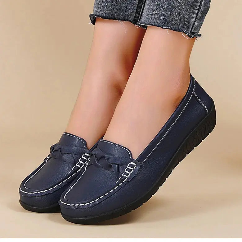 Zapatos De Mujer 2025, nuevos Zapatos planos De cuero suave, mocasines para Mujer, Zapatos planos informales, calzado para Mujer, Zapatos blancos para Mujer MedSurgery Store For Digital Health