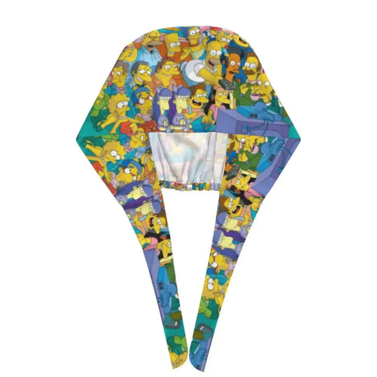 Personalizado The Simpsons Cartoon personal médico Scrubs Hat hombres mujeres médico enfermería gorro quirúrgico Scrub Caps MedSurgery Store For Digital Health
