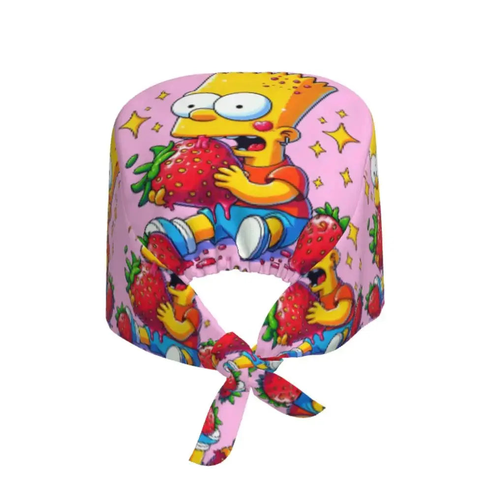 Gorro de trabajo ajustable personalizado con explosión cerebral, gorro quirúrgico de los Simpsons, gorro quirúrgico para enfermería, médico, cirujano, para Chef MedSurgery Store For Digital Health