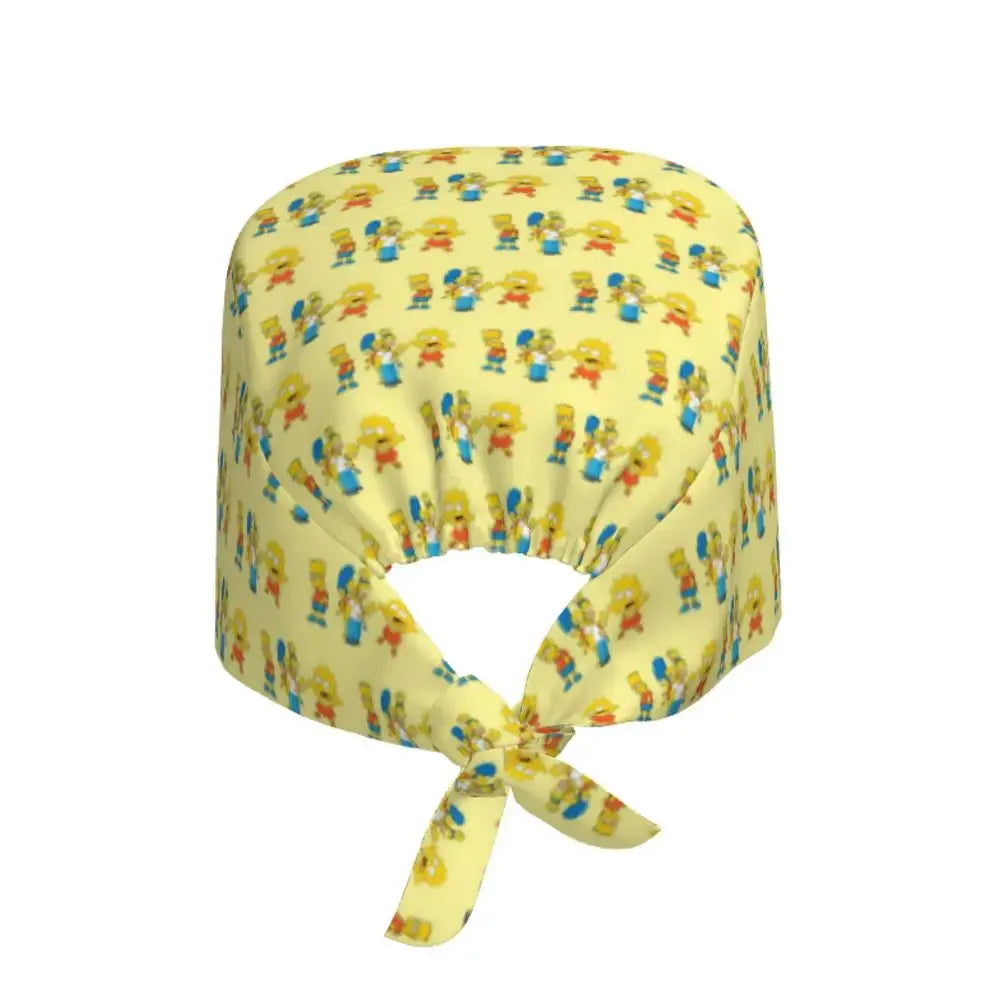 Personalizado The Simpsons Cartoon personal médico Scrubs Hat hombres mujeres médico enfermería gorro quirúrgico Scrub Caps MedSurgery Store For Digital Health