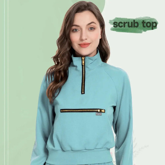 Chamarra Quirúrgica Elite MSORMOSIA - Uniforme Médico Elástico con Bolsillos Profesionales (MSO-42035-37) CJdropshipping