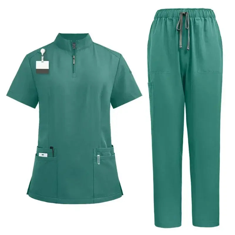 Uniformes quirúrgicos para médico y enfermera, conjunto exfoliante para mujer, Ropa de Trabajo para salón de belleza, bata clínica, pantalones superiores, traje túnica de enfermería para Spa CJdropshipping