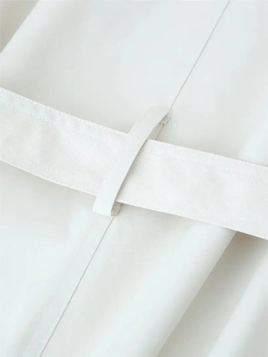 Gabardina para mujer, nuevo abrigo recortado con cinturón, solapa, top informal elegante para mujer 2025 MedSurgery Store For Digital Health