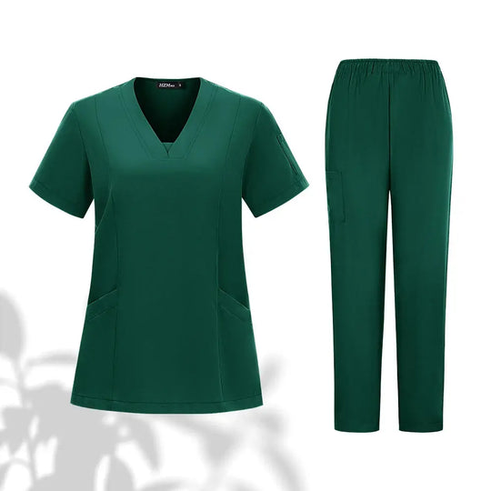 Conjunto de uniformes médicos para hombres y mujeres, ropa de trabajo para médicos, enfermeras, clínica Dental, salón de belleza CJdropshipping