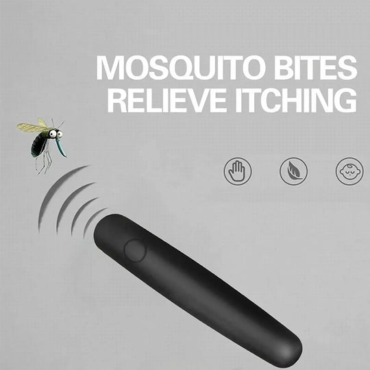 Para picazón, picadura, insecto, mosquito, bolígrafo portátil, negro, alivia los niños adultos, antipicazón físico, palo para dejar de picazón, antipruriginoso MedSurgery Store For Digital Health