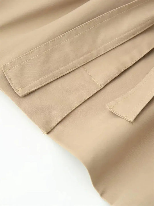 Gabardina para mujer, nuevo abrigo recortado con cinturón, solapa, top informal elegante para mujer 2025 MedSurgery Store For Digital Health