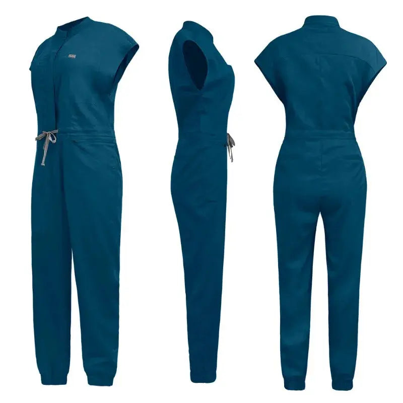Venta al por mayor de ropa médica, uniforme exfoliante para mujer, mono de manga corta, ropa de Hospital médico, uniformes exfoliantes con bolsillo CJdropshipping
