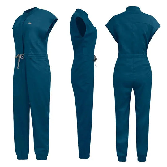Venta al por mayor de ropa médica, uniforme exfoliante para mujer, mono de manga corta, ropa de Hospital médico, uniformes exfoliantes con bolsillo CJdropshipping