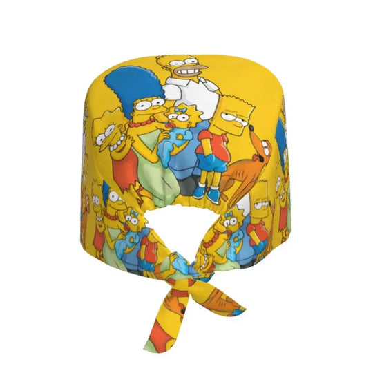 Personalizado The Simpsons Cartoon personal médico Scrubs Hat hombres mujeres médico enfermería gorro quirúrgico Scrub Caps MedSurgery Store For Digital Health