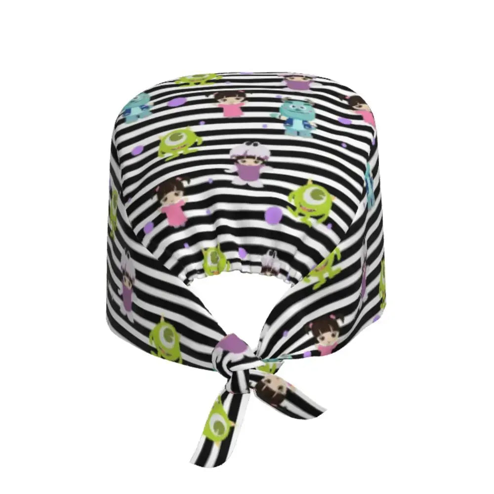 Gorro de trabajo ajustable personalizado con dibujos animados de la Universidad de Monsters, gorro quirúrgico para hombres y mujeres, gorro quirúrgico para enfermería, médico y cirujano MedSurgery Store For Digital Health