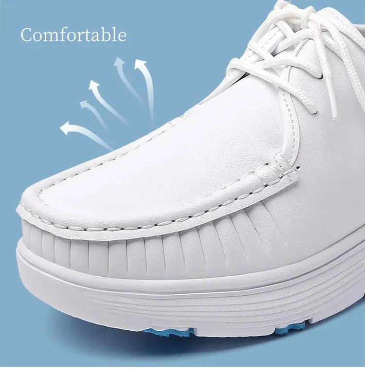 STRONGSHEN, zapatos blancos con plataforma, zapatos de enfermera para mujer, zapatos de trabajo ligeros y cómodos informales, zapatos antideslizantes a la moda para mujer MedSurgery Store For Digital Health