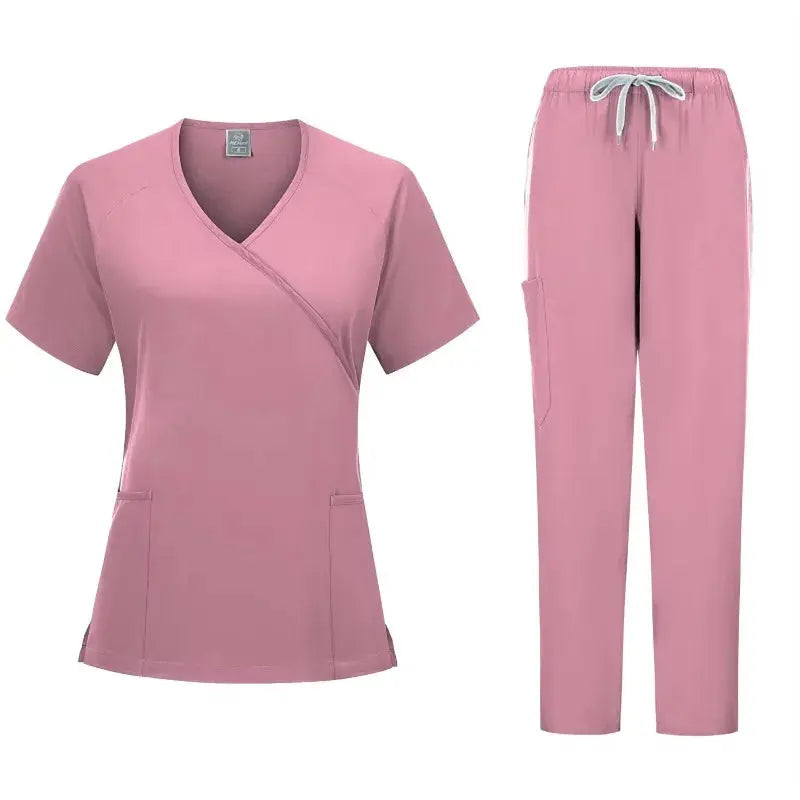 Nuevo conjunto de uniformes médicos, uniforme de médico, monos de cirugía, ropa de trabajo de salón de belleza, conjunto de ropa de trabajo de odontología CJdropshipping