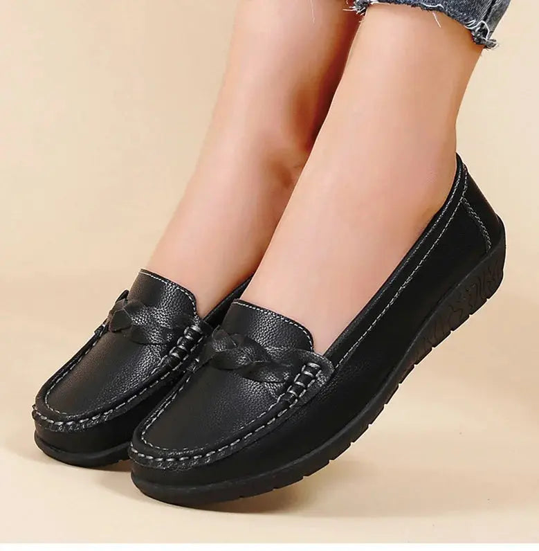 Zapatos De Mujer 2025, nuevos Zapatos planos De cuero suave, mocasines para Mujer, Zapatos planos informales, calzado para Mujer, Zapatos blancos para Mujer MedSurgery Store For Digital Health