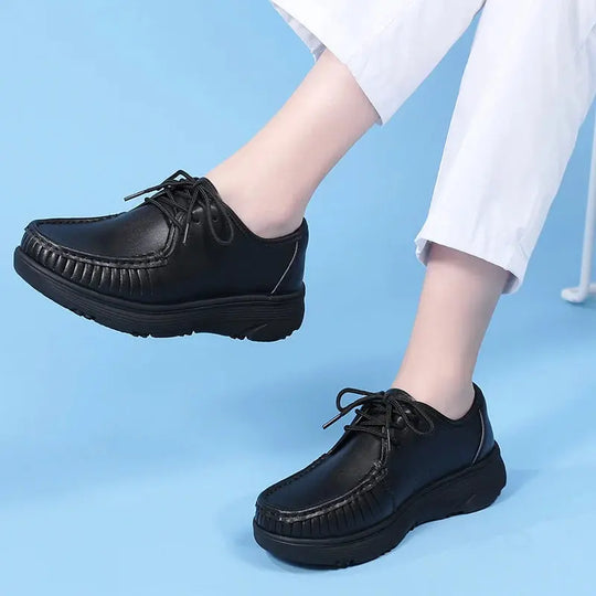 STRONGSHEN, zapatos blancos con plataforma, zapatos de enfermera para mujer, zapatos de trabajo ligeros y cómodos informales, zapatos antideslizantes a la moda para mujer MedSurgery Store For Digital Health