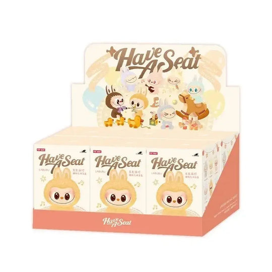 POP MART THE MONSTERS-Serie Have a Seat, caja ciega de felpa de vinilo, bolsa de adivinación, decoración de escritorio, modelo bonito, regalo, bolsa ciega para niña, juguete MedSurgery Store For Digital Health