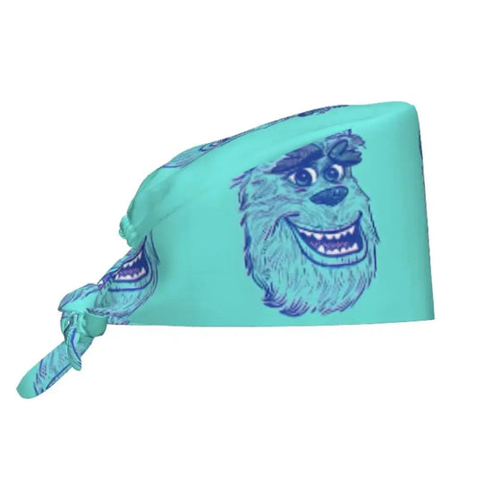 Gorro de trabajo ajustable personalizado con dibujos animados de la Universidad de Monsters, gorro quirúrgico para hombres y mujeres, gorro quirúrgico para enfermería, médico y cirujano MedSurgery Store For Digital Health