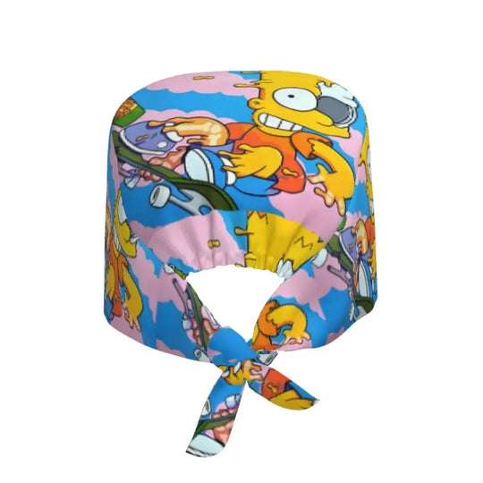 Gorro de trabajo ajustable personalizado con explosión cerebral, gorro quirúrgico de los Simpsons, gorro quirúrgico para enfermería, médico, cirujano, para Chef MedSurgery Store For Digital Health