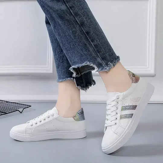 *Zapatos Informales Vulcanizados De Cuero Pu Para Mujer, Zapatillas De Deporte Blancas, Moda De Primavera, Nuevo Zapatos Off White MedSurgery Store For Digital Health