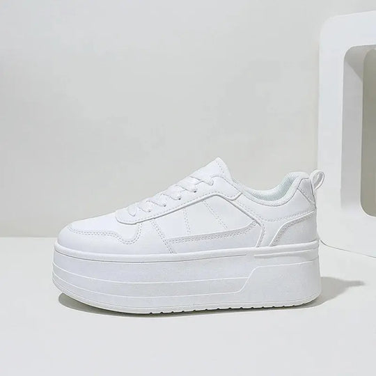 Zapatillas de deporte blancas para mujer, zapatos informales de cuero de alta calidad, zapatos deportivos con aumento de altura de diseñador para mujer, zapato vulcanizado con plataforma MedSurgery Store For Digital Health