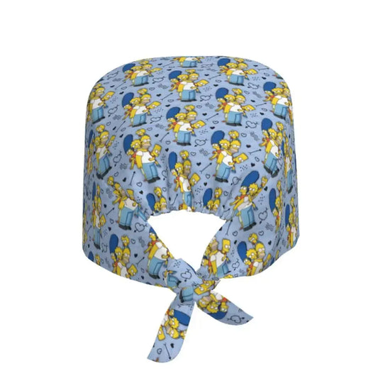 Gorro de trabajo ajustable personalizado con explosión cerebral, gorro quirúrgico de los Simpsons, gorro quirúrgico para enfermería, médico, cirujano, para Chef MedSurgery Store For Digital Health