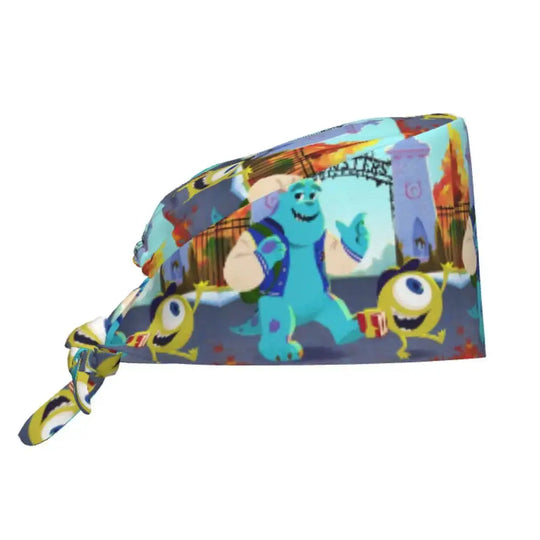 Gorro de trabajo ajustable personalizado con dibujos animados de la Universidad de Monsters, gorro quirúrgico para hombres y mujeres, gorro quirúrgico para enfermería, médico y cirujano MedSurgery Store For Digital Health