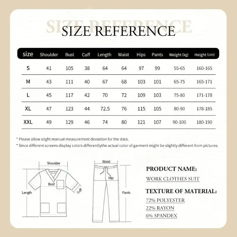 Uniforme médico ajustado para mujer, conjuntos de batas, accesorios de enfermería, batas de cirugía hospitalaria, clínica Dental, salón de belleza, ropa de trabajo CJdropshipping