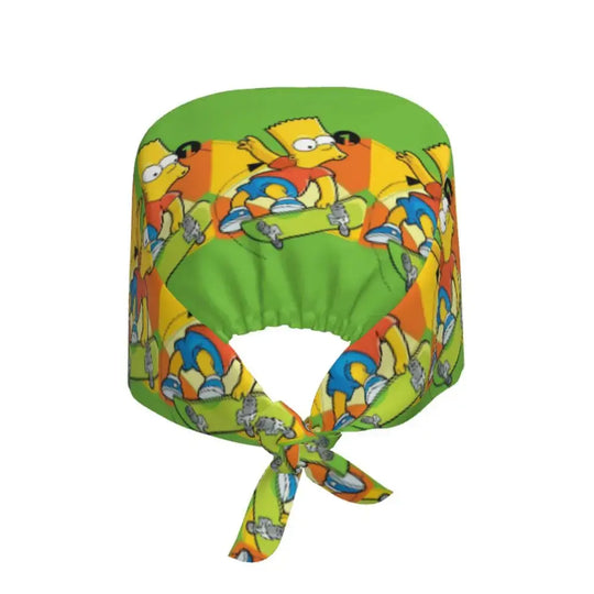Personalizado The Simpsons Cartoon personal médico Scrubs Hat hombres mujeres médico enfermería gorro quirúrgico Scrub Caps MedSurgery Store For Digital Health