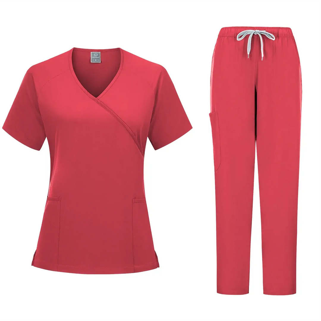 Nuevo conjunto de uniformes médicos, uniforme de médico, monos de cirugía, ropa de trabajo de salón de belleza, conjunto de ropa de trabajo de odontología CJdropshipping