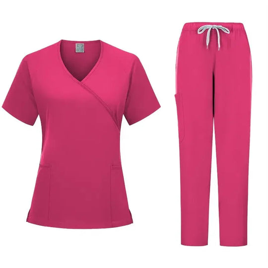 Nuevo conjunto de uniformes médicos, uniforme de médico, monos de cirugía, ropa de trabajo de salón de belleza, conjunto de ropa de trabajo de odontología CJdropshipping