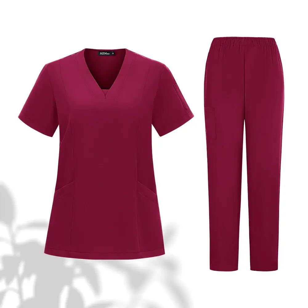 Conjunto de uniformes médicos para hombres y mujeres, ropa de trabajo para médicos, enfermeras, clínica Dental, salón de belleza CJdropshipping