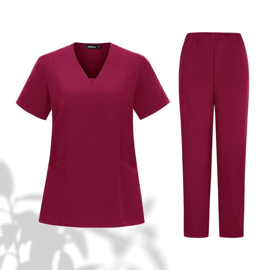 Conjunto de uniformes médicos para hombres y mujeres, ropa de trabajo para médicos, enfermeras, clínica Dental, salón de belleza CJdropshipping