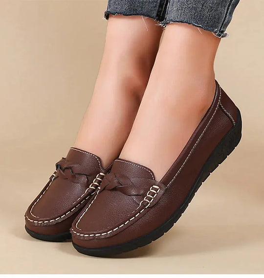 Zapatos De Mujer 2025, nuevos Zapatos planos De cuero suave, mocasines para Mujer, Zapatos planos informales, calzado para Mujer, Zapatos blancos para Mujer MedSurgery Store For Digital Health