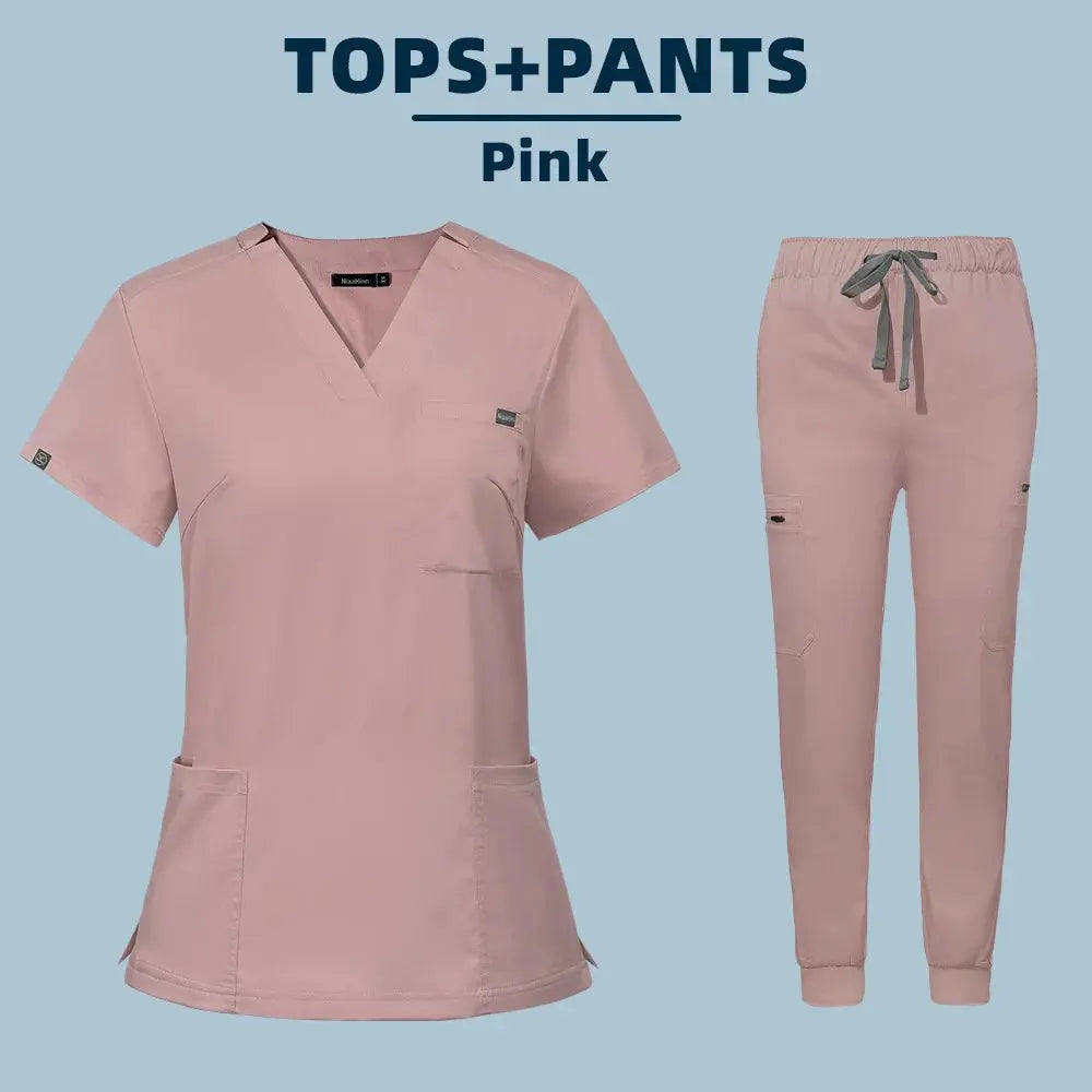 Venta al por mayor, uniforme médico para quirófano, conjunto de gomas de trabajo para Hospital, suministros médicos, traje de cirugía Dental para enfermera, ropa de trabajo CJdropshipping