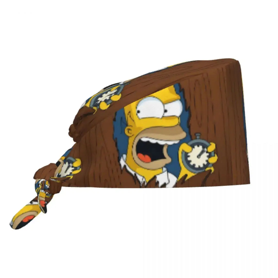 Gorro de trabajo ajustable personalizado con explosión cerebral, gorro quirúrgico de los Simpsons, gorro quirúrgico para enfermería, médico, cirujano, para Chef MedSurgery Store For Digital Health