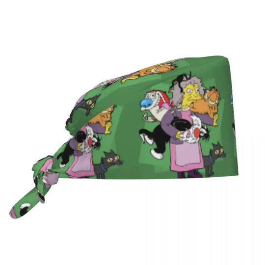 Personalizado The Simpsons Cartoon personal médico Scrubs Hat hombres mujeres médico enfermería gorro quirúrgico Scrub Caps MedSurgery Store For Digital Health