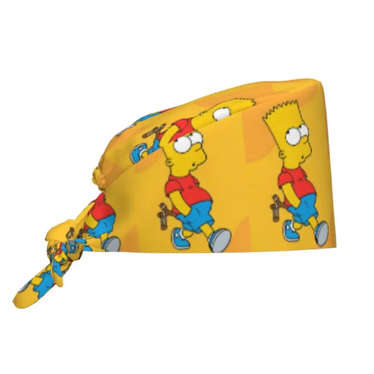 Gorro de trabajo ajustable personalizado con explosión cerebral, gorro quirúrgico de los Simpsons, gorro quirúrgico para enfermería, médico, cirujano, para Chef MedSurgery Store For Digital Health