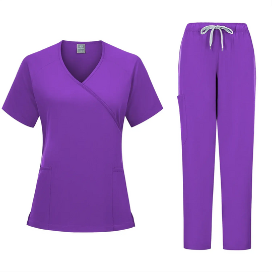 Nuevo conjunto de uniformes médicos, uniforme de médico, monos de cirugía, ropa de trabajo de salón de belleza, conjunto de ropa de trabajo de odontología CJdropshipping