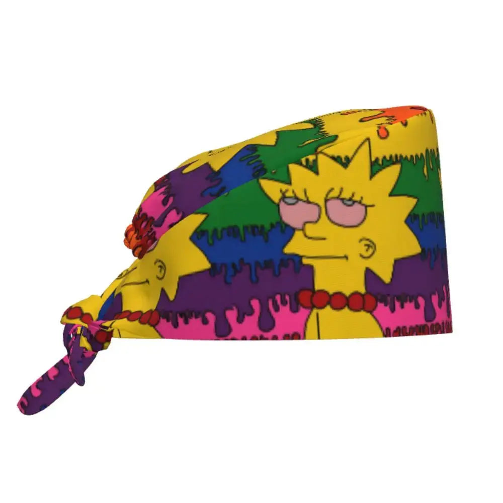 Gorro de trabajo ajustable personalizado con explosión cerebral, gorro quirúrgico de los Simpsons, gorro quirúrgico para enfermería, médico, cirujano, para Chef MedSurgery Store For Digital Health