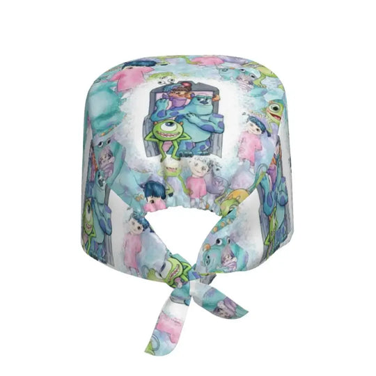 Gorro de trabajo ajustable personalizado con dibujos animados de la Universidad de Monsters, gorro quirúrgico para hombres y mujeres, gorro quirúrgico para enfermería, médico y cirujano MedSurgery Store For Digital Health