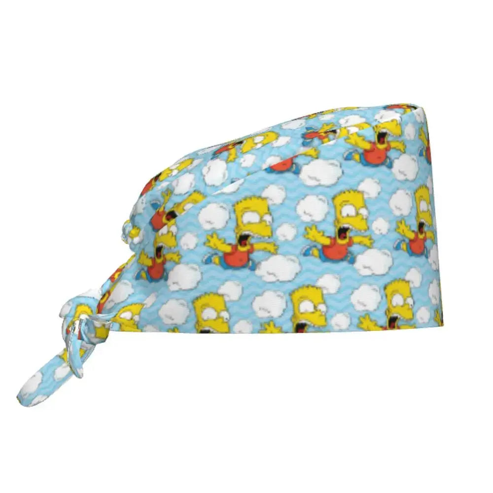 Personalizado The Simpsons Cartoon personal médico Scrubs Hat hombres mujeres médico enfermería gorro quirúrgico Scrub Caps MedSurgery Store For Digital Health