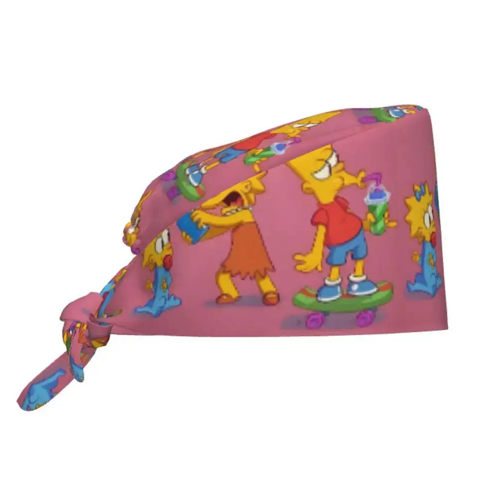 Gorro de trabajo ajustable personalizado con explosión cerebral, gorro quirúrgico de los Simpsons, gorro quirúrgico para enfermería, médico, cirujano, para Chef MedSurgery Store For Digital Health