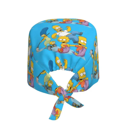 Gorro de trabajo ajustable personalizado con explosión cerebral, gorro quirúrgico de los Simpsons, gorro quirúrgico para enfermería, médico, cirujano, para Chef MedSurgery Store For Digital Health