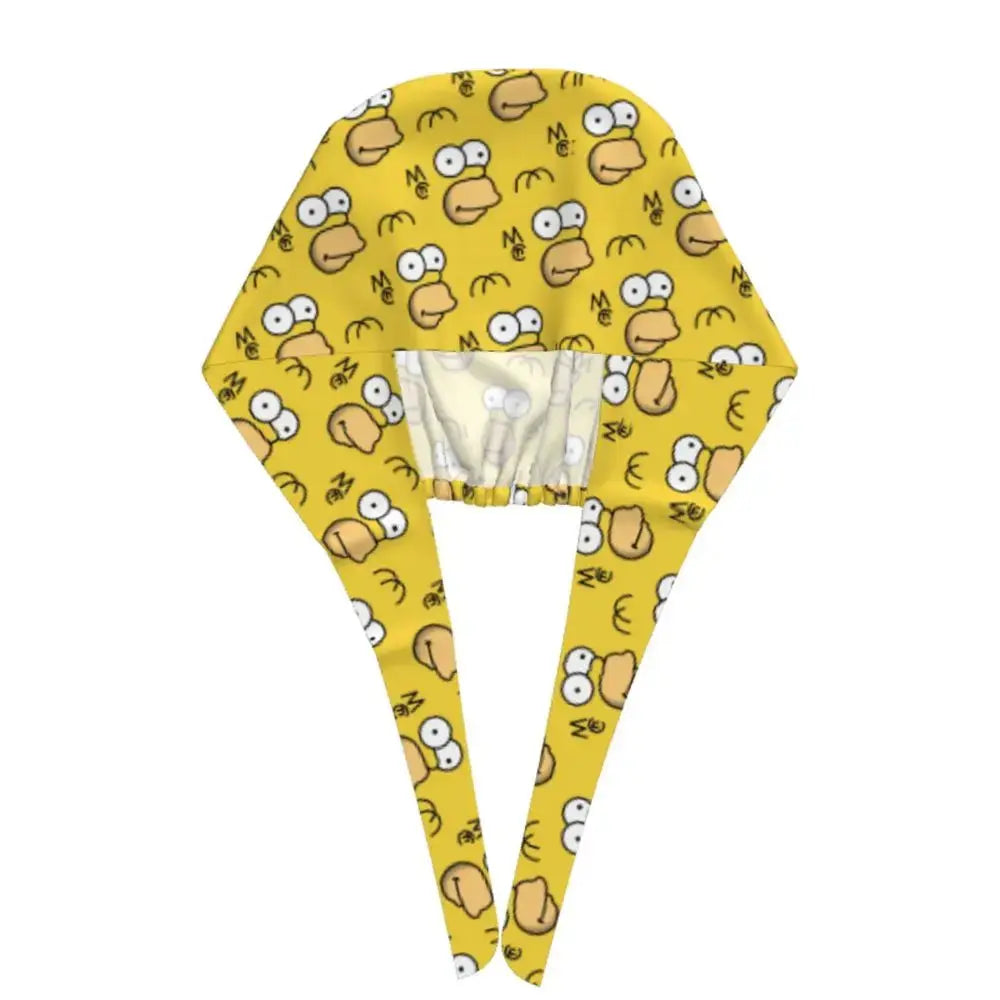 Personalizado The Simpsons Cartoon personal médico Scrubs Hat hombres mujeres médico enfermería gorro quirúrgico Scrub Caps MedSurgery Store For Digital Health